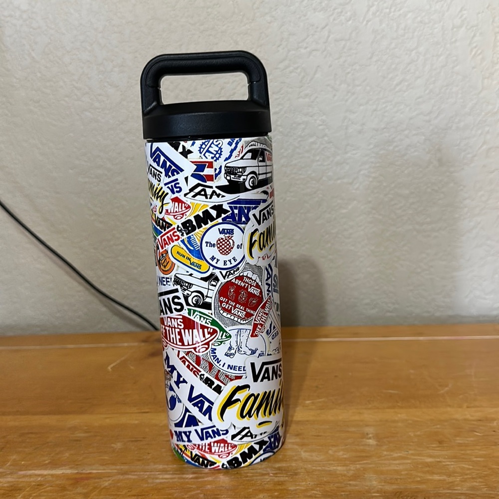 Vans Family retro stickers water bottle 20oz